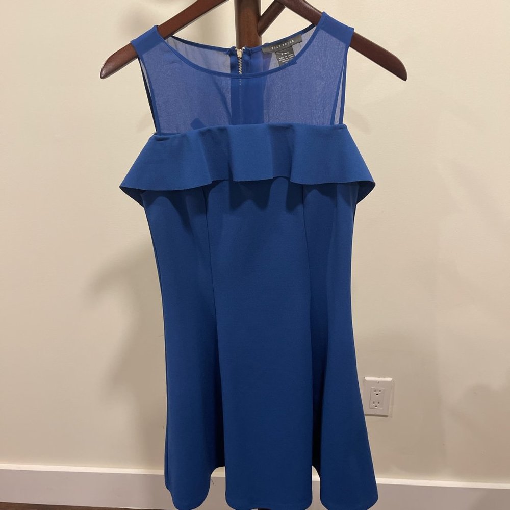 Suzy Shier Blue Dress, US Size S